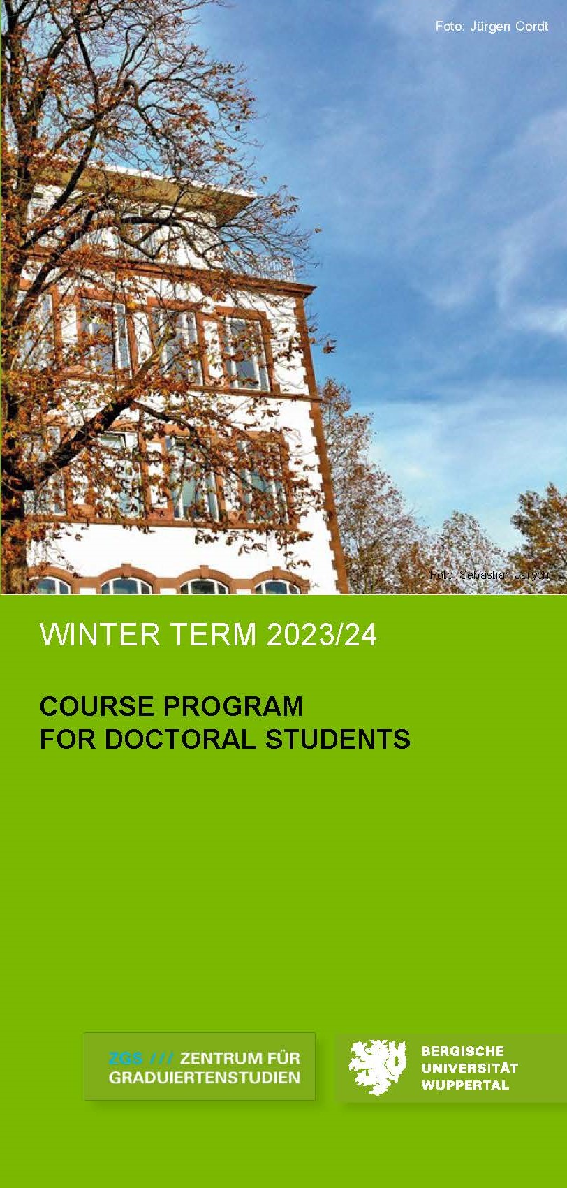 Cover of current CGS flyer